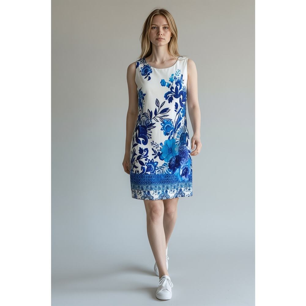 Desigual Vest Rucula Rep Tunic Dress Sleeveless Floral US Size L NWT